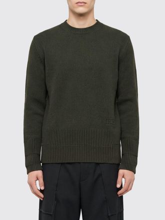 Maison Margiela Maglia girocollo in misto lana con finiture a costine