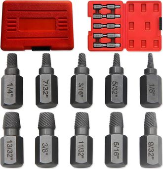 OEM Juego De 10 Extractores De Tornillos, Herramienta Para Extraer Tornillos Con Cabezas Rotas, Extractor De Tornillos Hexagonal Easyout, Juego Para Extra