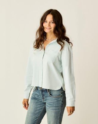 Carve Designs Claire Twill Shirt in Light Indigo at Nordstrom, Size X-Large L