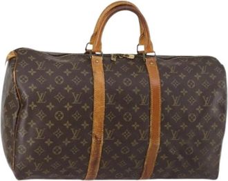 Louis Vuitton Pre-owned Weekendtas - Dames - Vintage Weekendtas - Bruin - ONE Size - Vintage