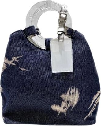 Celine Pre-owned Handbags, female, Blue, Size: ONE SIZE Pre-owned Denim Canvas Tote Bag