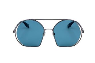 Marc Jacobs Womens Round Double Bridge Sunglasses Mj402s - Blue Metal - One Size