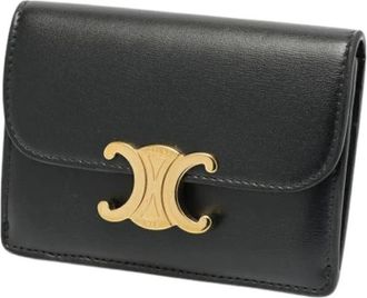 Celine Pre-owned Leren Portemonnee - Dames - Vintage Accessoires - Zwart - ONE Size - Leer - Vintage