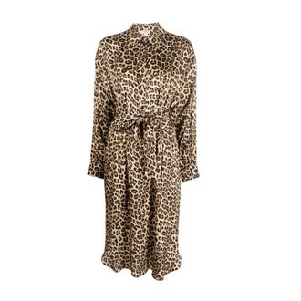 Twinset Korte dagjurk - Dames - Korte kleedjes - Bruin - L - Kleedjes