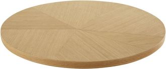 Maisons du monde Tablero de mesa profesional para 2/4 personas con efecto de roble, motivo geom&eacute;trico, D.70