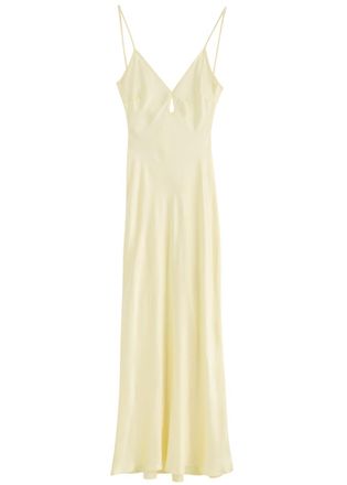 Bec&bridge Cedar City Satin Maxi Dress - Yellow - 14 (UK14 / L)