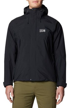 Mountain Hardwear Dry Times Waterproof Jacket in Black at Nordstrom, Size Xx-Large