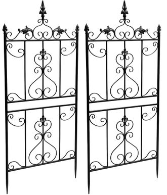 Clp Set De 2 Celos&iacute;as Myrte Espaldera Decorativa De Metal Para Plantas Trepadoras Antracita
