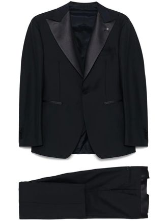 Tagliatore single-breasted dinner suit - Blue