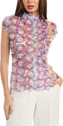Gracia Rose Detail Cap Sleeve Top