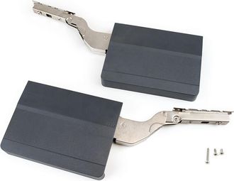 Emuca Emuca Juego De Compases Para Puertas Elevables Agile, 3200 - 9000, Acero Y Pl&aacute;stico, Gris Antracita