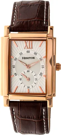 Heritor Frederick Leather-Band Watch