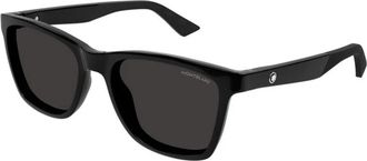 Montblanc Authentieke Bril met Topkwaliteit - Heren - Zonnebrillen - Zwart - 55 MM - Accessoires