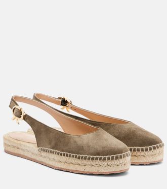 Gianvito Rossi Paz suede slingback espadrilles