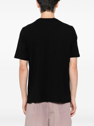 Maison Kitsun&eacute; Fox Head Embroidered T-Shirt - Black