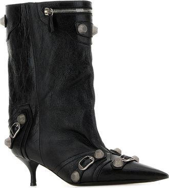 Balenciaga Womens Bootie Boot Black Domesticated Lamb