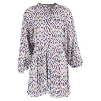 Isabel Marant Amandine Printed Mini Dress In Multicolor Viscose