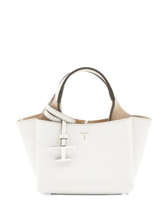Tod's micro leather tote bag - Wit