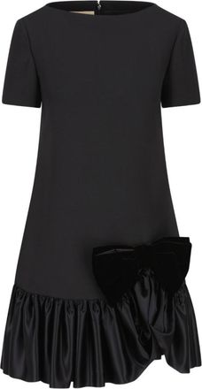Valentino Garavani Black Crepe Couture Short Dress