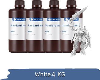 OEM Resina Uv Anycubic De 4 Kg, Longitud De Onda De Curado De 405 Nm, Alta Viscosidad De 552 Mpa&middot;s