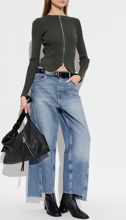 AllSaints Fox Straight-leg Jeans, Womens, Blue