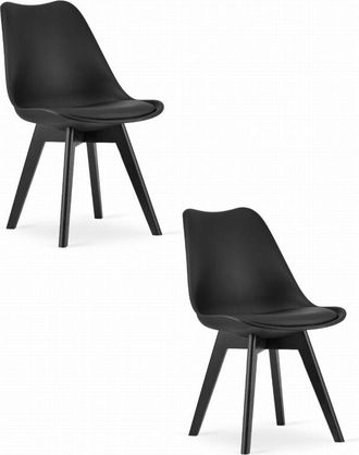 OEM Silla Mark - Negro / Patas Negras X 2