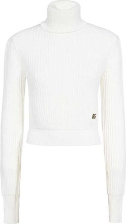 Dolce & Gabbana Dames, Truien, Wit, Maat: 2XS Wol