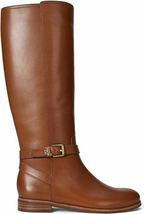 Ralph Lauren Platte leren laarzen Brooke