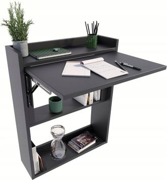 OEM Escritorio Plegable Negro De Pared Para Oficina, Estudio O Sala De Estar Mk