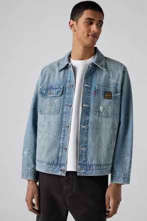 Levi's Sunrise Jacket - Men - XL - Medium Wash / Diving Ducks Dx Trk