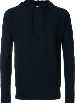 John Smedley 4Singular hooded sweater - Blue