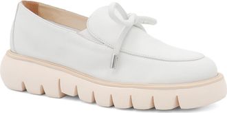 Amalfi By Rangoni Rana Lug Sole Loafer in Bianco Long Beach at Nordstrom, Size 6.5