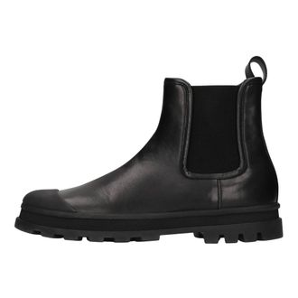 Fabiana Filippi Schoenen, Dames, Zwart, 38 EU, Leer, Chelsea Boots van Glad Leer