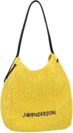 J.W.Anderson Beaded Shoulder Bag with Bulbous Shape and Black Strap