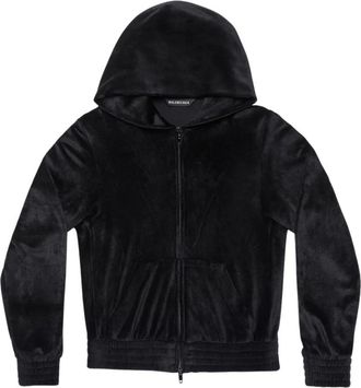 Balenciaga Sweater met rits - Dames - Vesten met rits - Zwart - S - Hoodies & sweatvesten