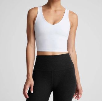 Beyond Yoga Spacedye Good Day Cropped Tank In White