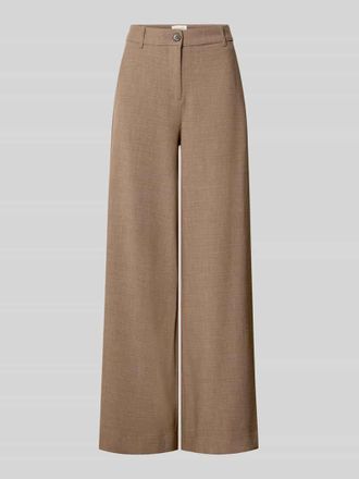 Moss Copenhagen Wide Leg Hose mit Viskose-Anteil Modell Darina in Taupe, Gr&ouml;&szlig;e XL