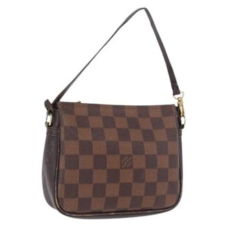 Louis Vuitton Pre-owned Pouch - Dames - Pre-owned - Bruin - Maat: ONE Size Leer