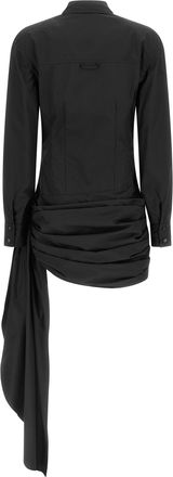Giuseppe Di Morabito Womens Black Cotton Short Dress