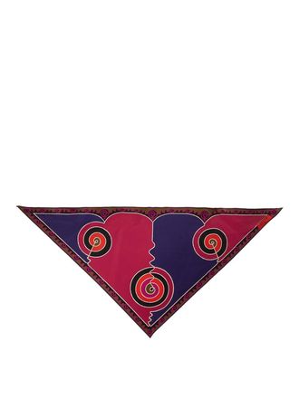 Emilio Pucci Astro Print Triangle Scarf