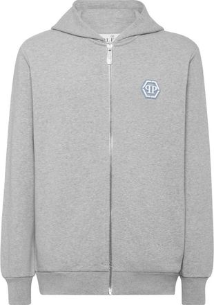 Philipp Plein Heren, Sweatshirts & Hoodies, Grijs, Maat: S Katoen