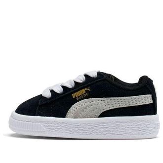 Puma Suede Toddler Black White Grey 353636-01