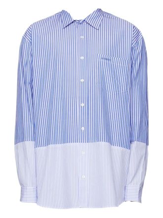 VETEMENTS striped pocket shirt - Blauw