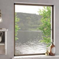 OEM Mosquitera Para Ventanas, Marr&oacute;n, 100 X 120 Cm - Crezuo