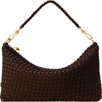 Naghedi Small Porto Half Moon Shoulder Bag in Chocolate at Nordstrom