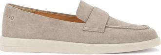 Kazar Taupe su&egrave;de instap halfschoenen - Dames - Loafers - Beige - 35 EU - Su&egrave;de - Schoenen