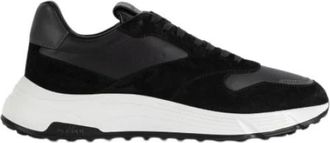 Hogan Hyperlight Sneakers - Heren - Sneakers - Zwart - 41 1/2 EU - Leer - Schoenen