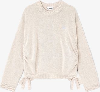 Ganni Beige Wool Mix Jumper - Size XXS/XS