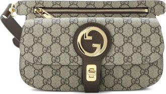 Gucci Blondie Flap Pocket GG Coated Canvas belt bag - Bruin