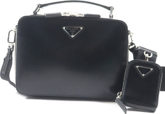 Prada Black Leather Shoulder Bag (Pre-Owned)